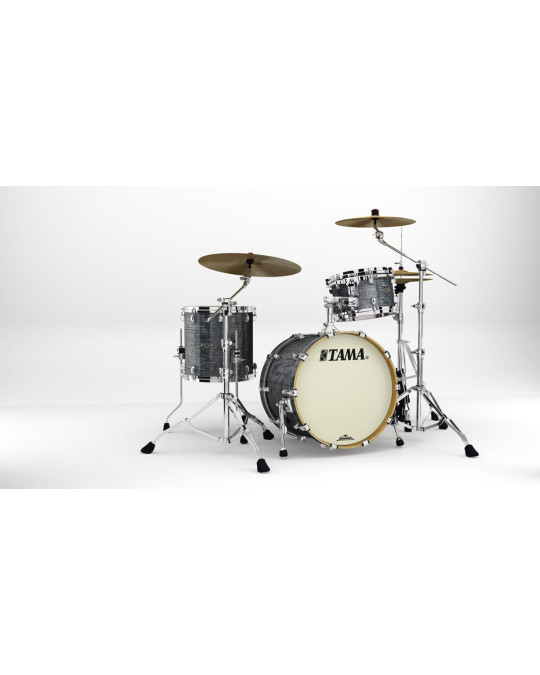 Tama WBR30RS-CCO Starclassic Walnut/Birch Duracover Wrap Shell Kit 3 pcs - Charcoal Onyx/Chrome HW