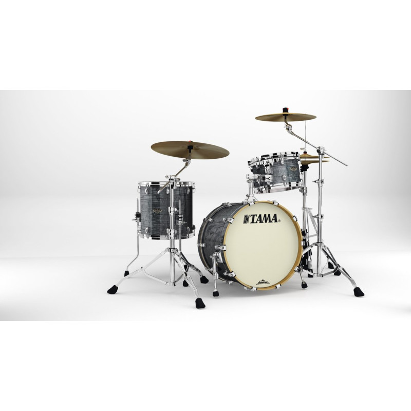 Tama WBR30RS-CCO Starclassic Walnut/Birch Duracover Wrap Shell Kit 3 pcs - Charcoal Onyx/Chrome HW