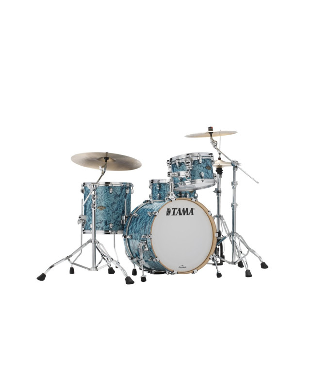 Tama WBR30RS-TQP Starclassic Walnut/Birch Duracover Wrap Shell Kit 3 pcs- Turquoise Pearl/Chrome HW - Turquoise Pearl