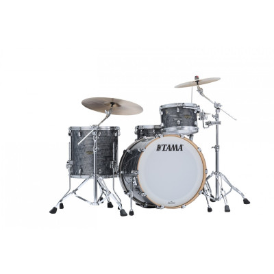 Tama WBR32RZS-CCO Starclassic Walnut/Birch Duracover Wrap Shell Kit 3 pcs - Charcoal Onyx/Chrome HW