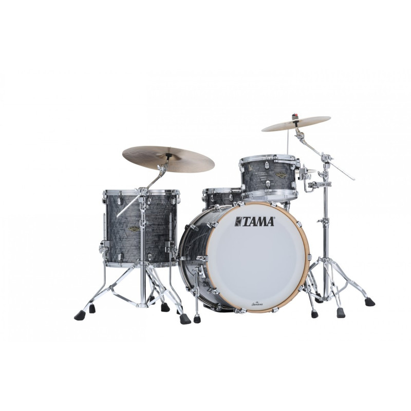 Tama WBR32RZS-CCO Starclassic Walnut/Birch Duracover Wrap Shell Kit 3 pcs - Charcoal Onyx/Chrome HW