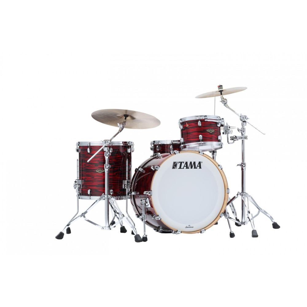Tama WBR32RZS-ROY Starclassic Walnut/Birch Duracover Wrap Shell Kit 3 pcs - Red Oyster/Chrome HW