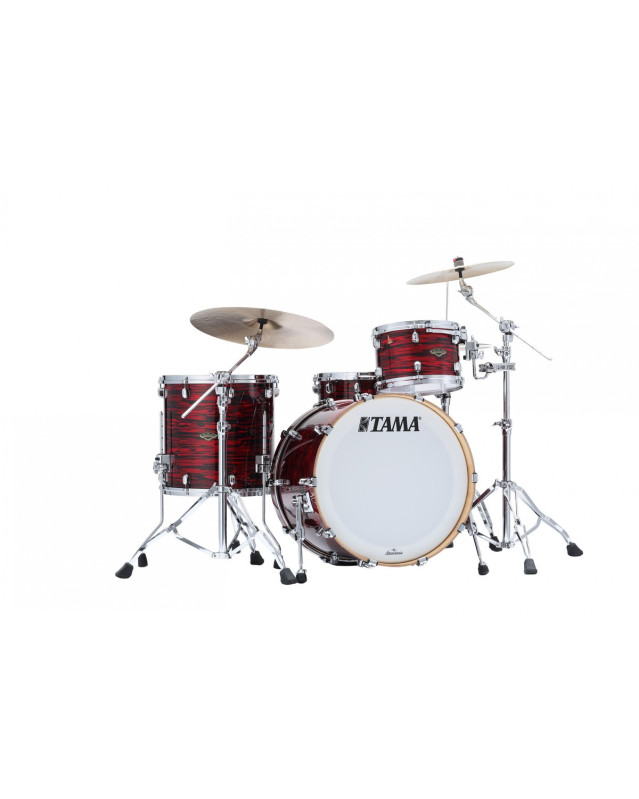 Tama WBR32RZS-ROY Starclassic Walnut/Birch Duracover Wrap Shell Kit 3 pcs - Red Oyster/Chrome HW