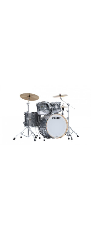Tama WBR42S-CCO Starclassic Walnut/Birch Duracover Wrap Shell Kit 4 pcs - Charcoal Onyx/Chrome HW