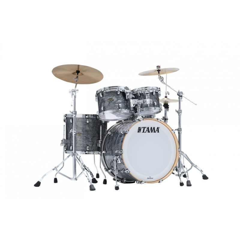 Tama WBR42S-CCO Starclassic Walnut/Birch Duracover Wrap Shell Kit 4 pcs - Charcoal Onyx/Chrome HW