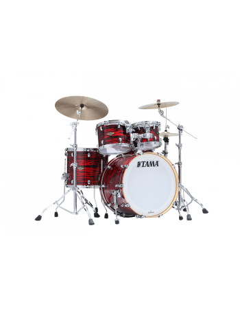 Tama WBR42S-ROY Starclassic Walnut/Birch Duracover Wrap Shell Kit 4 pcs - Red Oyster/Chrome HW