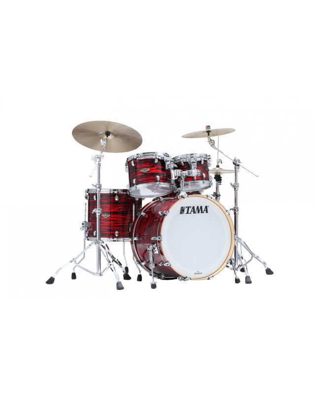 Tama WBR42S-ROY Starclassic Walnut/Birch Duracover Wrap Shell Kit 4 pcs - Red Oyster/Chrome HW