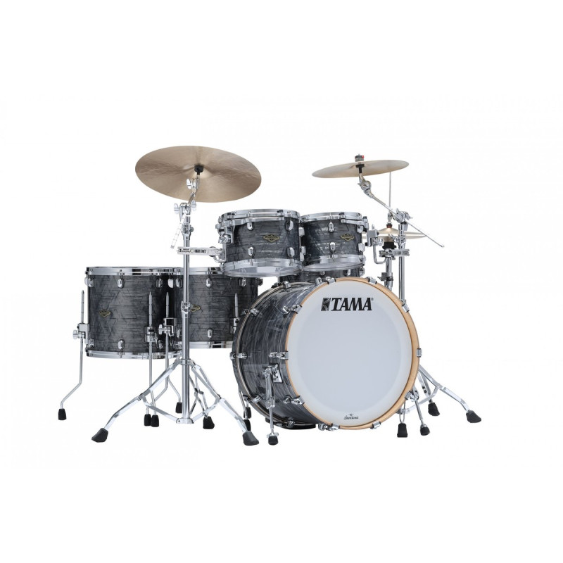Tama WBR52RZS-CCO Starclassic  Walnut/Birch Duracover Wrap Shell Kit 5 pcs - Charcoal Onyx/Chrome HW