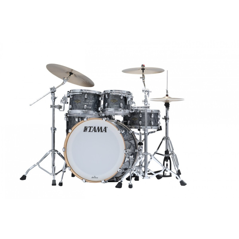 Tama WBR52RZS-CCO Starclassic  Walnut/Birch Duracover Wrap Shell Kit 5 pcs - Charcoal Onyx/Chrome HW