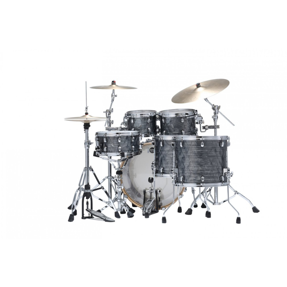 Tama WBR52RZS-CCO Starclassic  Walnut/Birch Duracover Wrap Shell Kit 5 pcs - Charcoal Onyx/Chrome HW