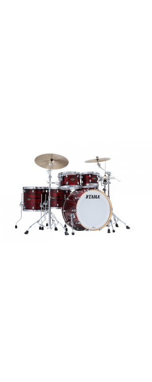 Tama WBR52RZS-ROY Starclassic Walnut/Birch Duracover Wrap Shell Kit 5 pcs - Red Oyster/Chrome HW