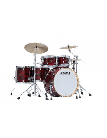 Tama WBR52RZS-ROY Starclassic Walnut/Birch Duracover Wrap Shell Kit 5 pcs - Red Oyster/Chrome HW