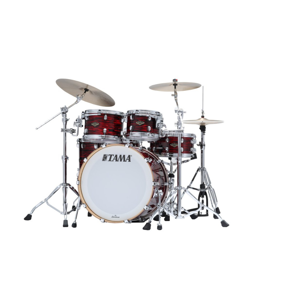 Tama WBR52RZS-ROY Starclassic Walnut/Birch Duracover Wrap Shell Kit 5 pcs - Red Oyster/Chrome HW