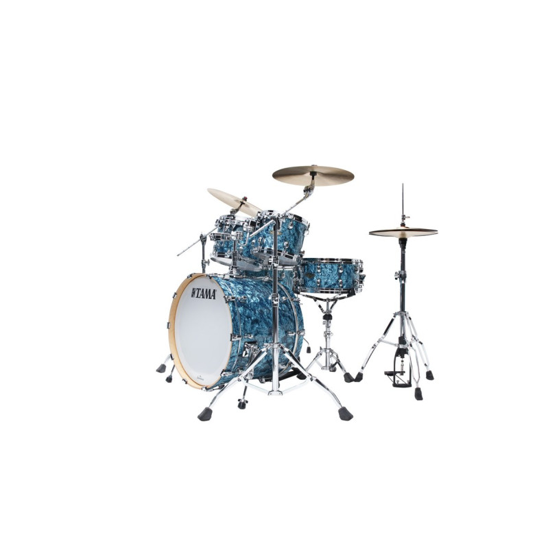 Tama WBR52RZS-TQP Starclassic Walnut/Birch Duracover Wrap Shell Kit 5 pcs - Turquoise Pearl/Chrome HW