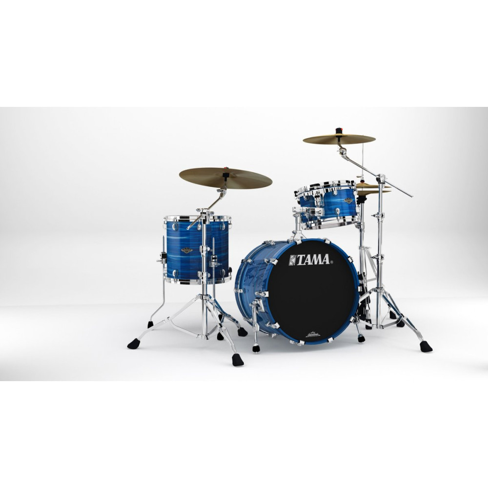 Tama WBS30RS-LOR Starclassic Walnut/Birch Lacquer Shell Kit 3 pcs - Ocean Blue Ripple/Chrome HW