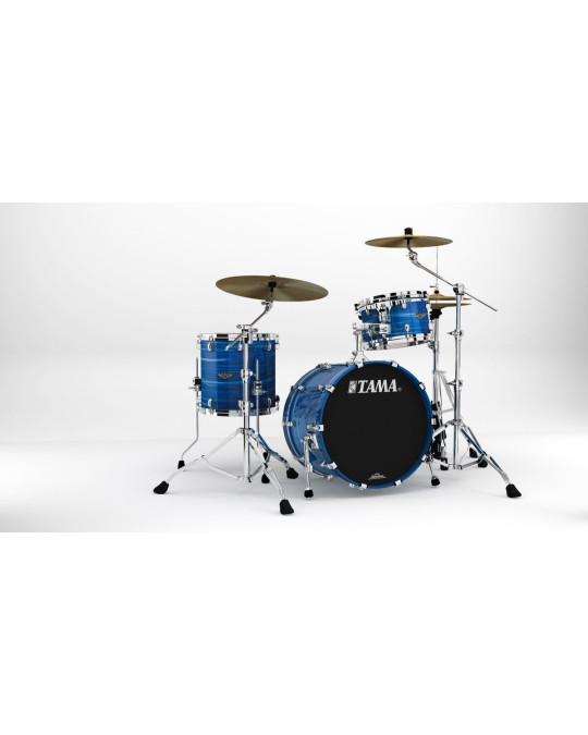 Tama WBS30RS-LOR Starclassic Walnut/Birch Lacquer Shell Kit 3 pcs - Ocean Blue Ripple/Chrome HW