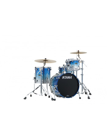 Tama WBS30RS-MBI Starclassic Walnut/Birch Lacquer Shell Kit 3 pcs - Molten Blue Ice Fade/Chrome HW