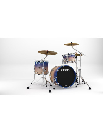 Tama WBS30RS-SAF Starclassic Walnut/Birch Lacquer Shell Kit 3 pcs - Satin Purple Atmosphere Fade/Chrome HW