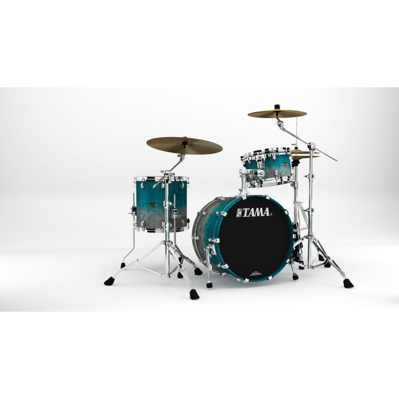 Tama WBS30RS-SPF Starclassic Walnut/Birch Lacquer Shell Kit 3 pcs - Satin Sapphire Fade/Chrome HW