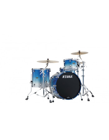 Tama WBS32RZS-MBI Starclassic Walnut/Birch Lacquer Shell Kit 3 pcs - Molten Blue Ice Fade/Chrome HW