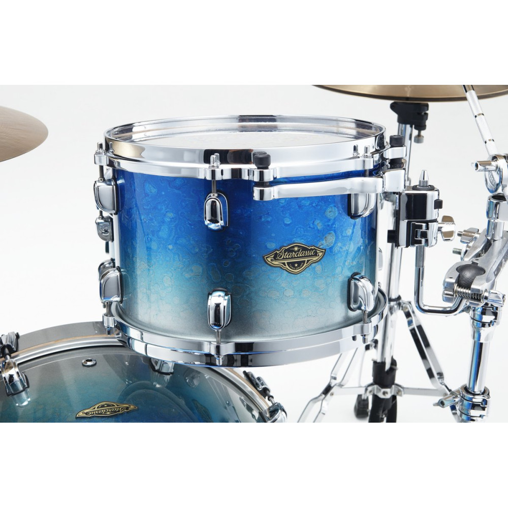 Tama WBS32RZS-MBI Starclassic Walnut/Birch Lacquer Shell Kit 3 pcs - Molten Blue Ice Fade/Chrome HW