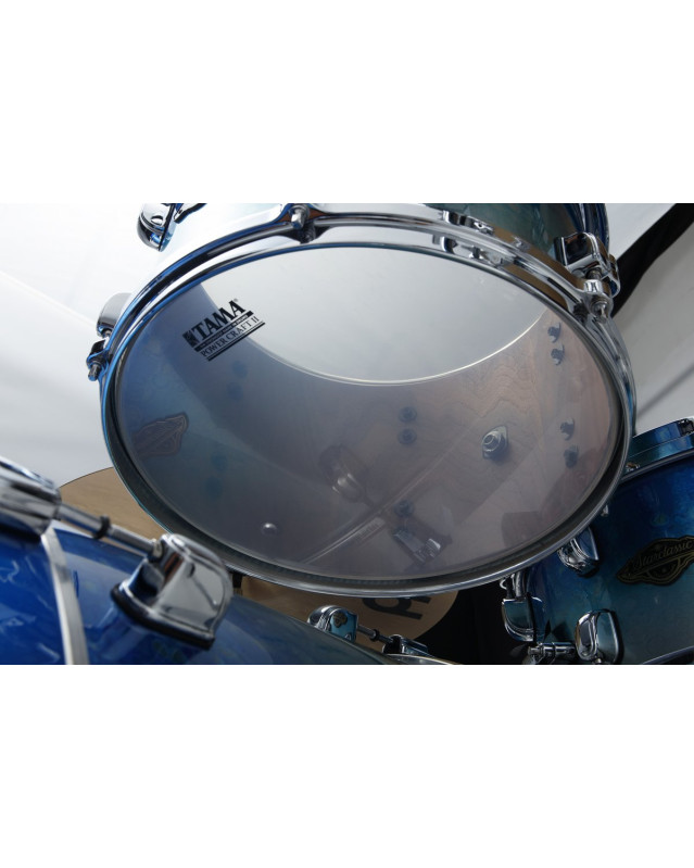 Tama WBS32RZS-MBI Starclassic Walnut/Birch Lacquer Shell Kit 3 pcs - Molten Blue Ice Fade/Chrome HW