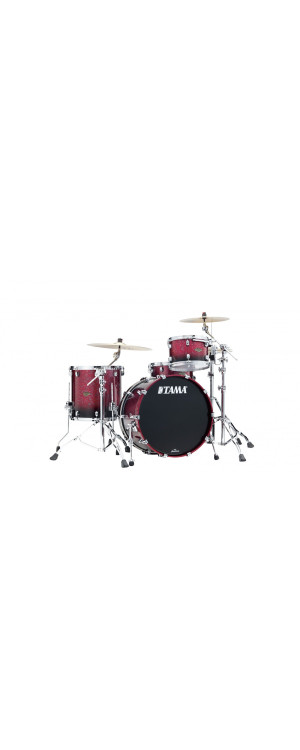 Tama WBS32RZS-MDR Starclassic Walnut/Birch Lacquer Shell Kit 3 pcs - Molten Raspberry Fade/Chrome HW