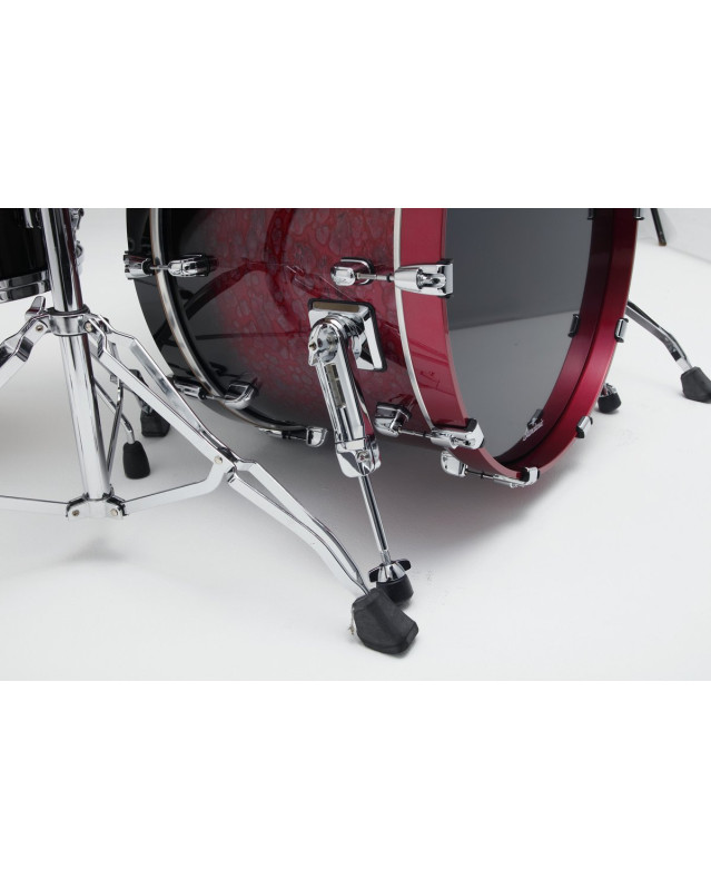 Tama WBS32RZS-MDR Starclassic Walnut/Birch Lacquer Shell Kit 3 pcs - Molten Raspberry Fade/Chrome HW