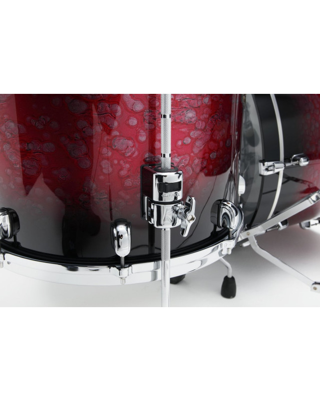 Tama WBS32RZS-MDR Starclassic Walnut/Birch Lacquer Shell Kit 3 pcs - Molten Raspberry Fade/Chrome HW