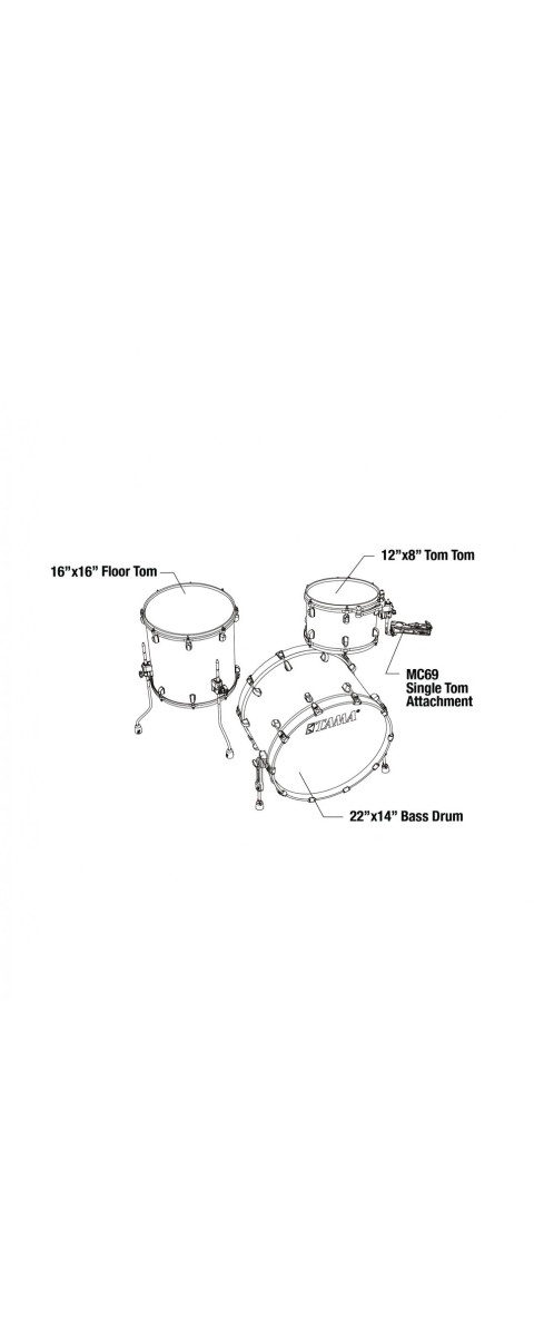 Tama WBS32RZS-MPB Starclassic Walnut/Birch Lacquer Shell Kit 3 pcs - Molten Platinum Burst/Chrome HW