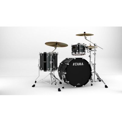 Tama WBS32RZS-PBK Starclassic Walnut/Birch Lacquer Shell Kit 3 pcs - Piano Black/Chrome HW