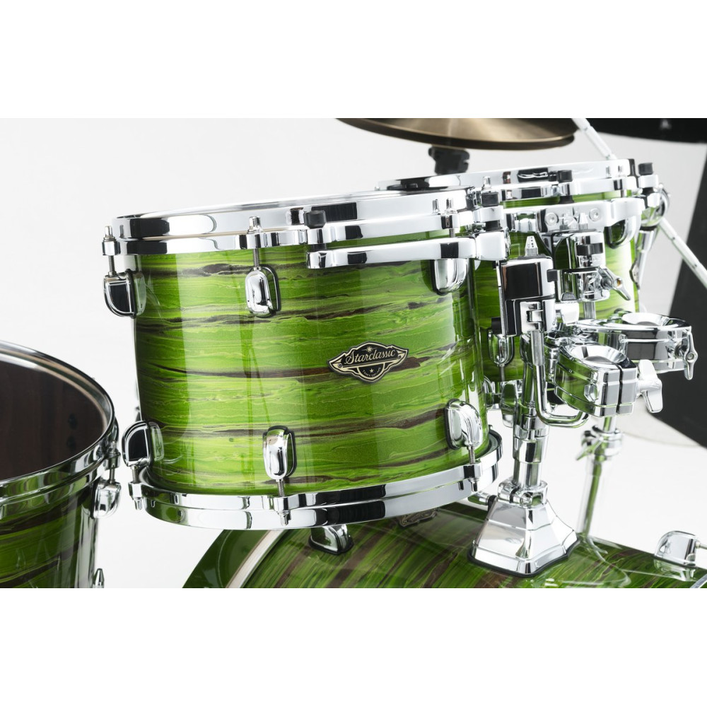Tama WBS42S-LSO Starclassic Walnut/Birch Lacquer Shell Kit 4 pcs - Lacquer Shamrock Oyster/Chrome HW