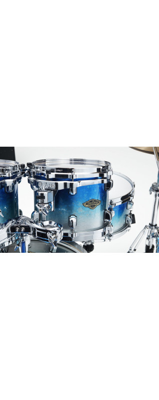 Tama WBS42S-MBI Starclassic Walnut/Birch Lacquer Shell Kit 4 pcs - Molten Blue Ice Fade/Chrome HW