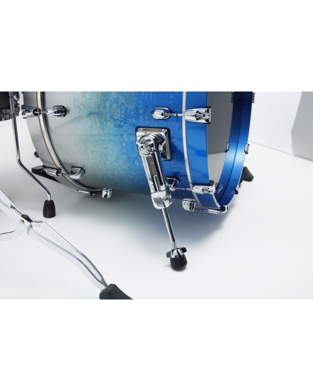 Tama WBS42S-MBI Starclassic Walnut/Birch Lacquer Shell Kit 4 pcs - Molten Blue Ice Fade/Chrome HW