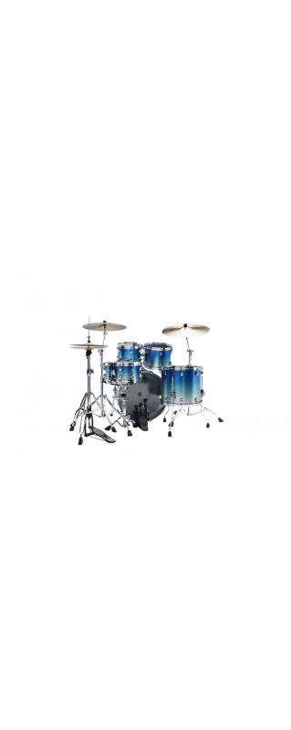 Tama WBS42S-MBI Starclassic Walnut/Birch Lacquer Shell Kit 4 pcs - Molten Blue Ice Fade/Chrome HW