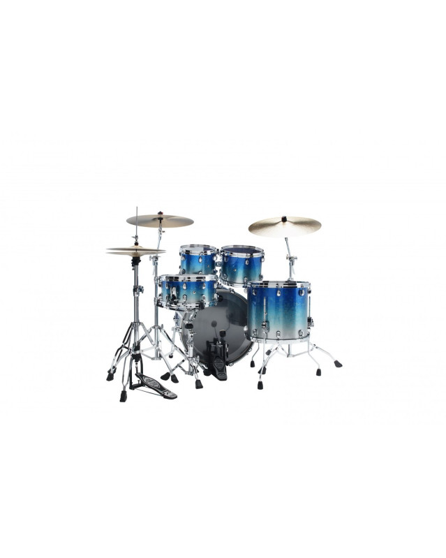 Tama WBS42S-MBI Starclassic Walnut/Birch Lacquer Shell Kit 4 pcs - Molten Blue Ice Fade/Chrome HW