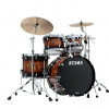 Tama WBS42S-MBR Starclassic Walnut/Birch Lacquer Shell Kit 4 pcs - Molten Brown Burst/Chrome HW