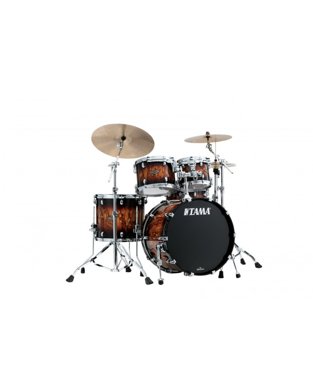 Tama WBS42S-MBR Starclassic Walnut/Birch Lacquer Shell Kit 4 pcs - Molten Brown Burst/Chrome HW