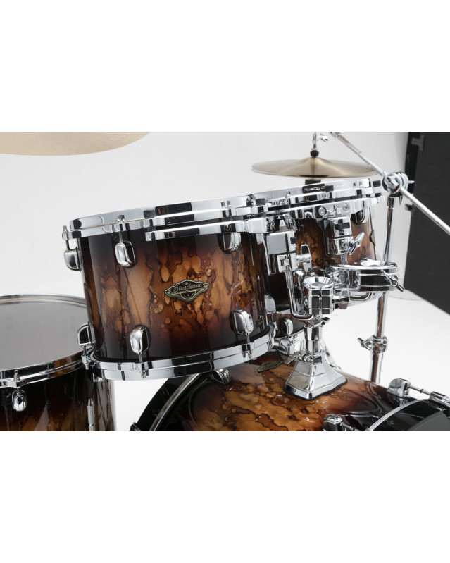 Tama WBS42S-MBR Starclassic Walnut/Birch Lacquer Shell Kit 4 pcs - Molten Brown Burst/Chrome HW