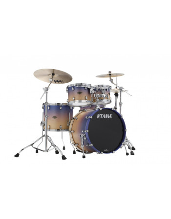 Tama WBS42S-SAF Starclassic Walnut/Birch Lacquer Shell Kit 4 pcs - Satin Purple Atmosphere Fade/Chrome HW