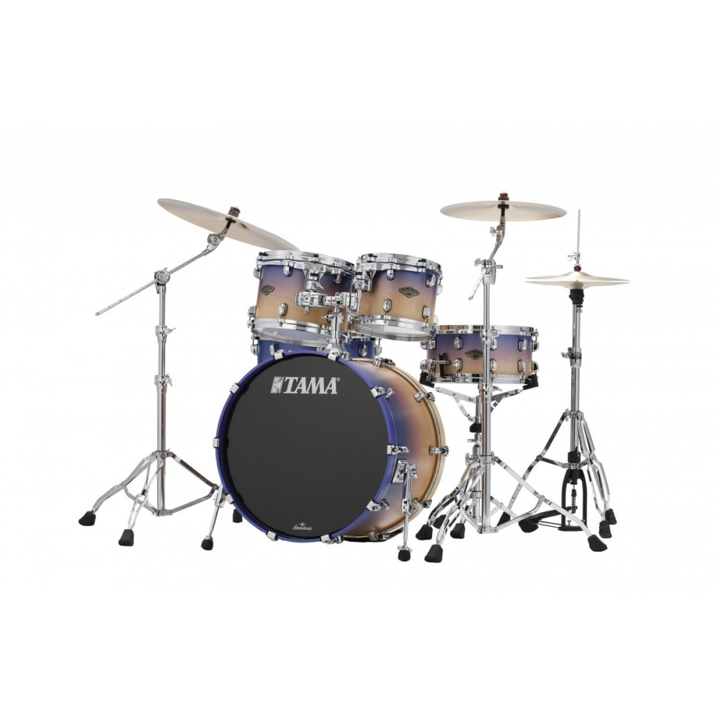 Tama WBS42S-SAF Starclassic Walnut/Birch Lacquer Shell Kit 4 pcs - Satin Purple Atmosphere Fade/Chrome HW