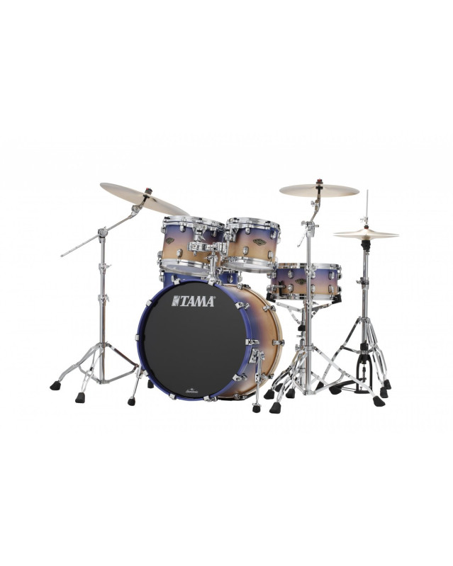 Tama WBS42S-SAF Starclassic Walnut/Birch Lacquer Shell Kit 4 pcs - Satin Purple Atmosphere Fade/Chrome HW