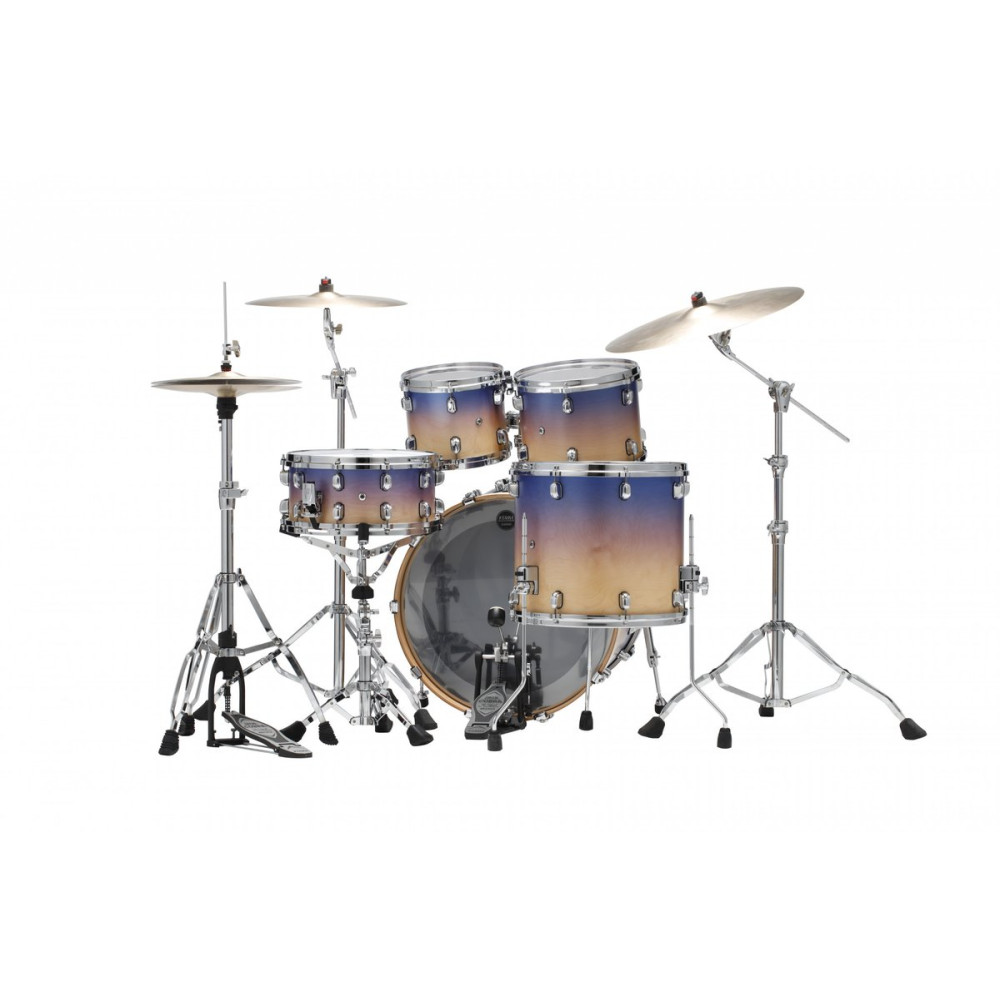Tama WBS42S-SAF Starclassic Walnut/Birch Lacquer Shell Kit 4 pcs - Satin Purple Atmosphere Fade/Chrome HW