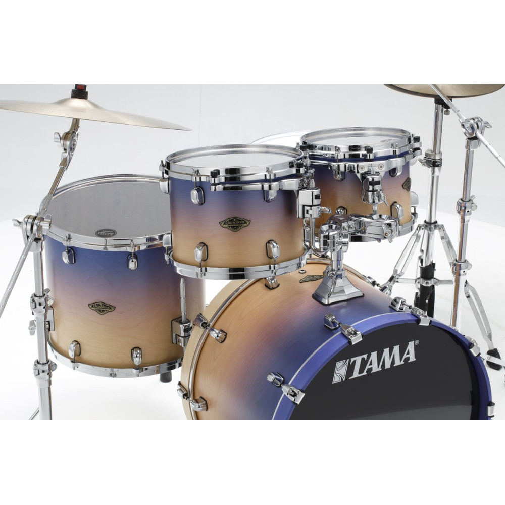 Tama WBS42S-SAF Starclassic Walnut/Birch Lacquer Shell Kit 4 pcs - Satin Purple Atmosphere Fade/Chrome HW