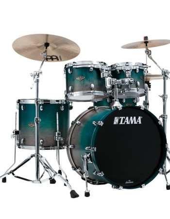 Tama WBS42S-SPF Starclassic Walnut/Birch Lacquer Shell Kit 4 pcs - Satin Sapphire Fade/Chrome HW