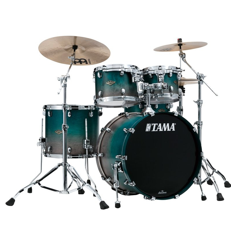 Tama WBS42S-SPF Starclassic Walnut/Birch Lacquer Shell Kit 4 pcs - Satin Sapphire Fade/Chrome HW