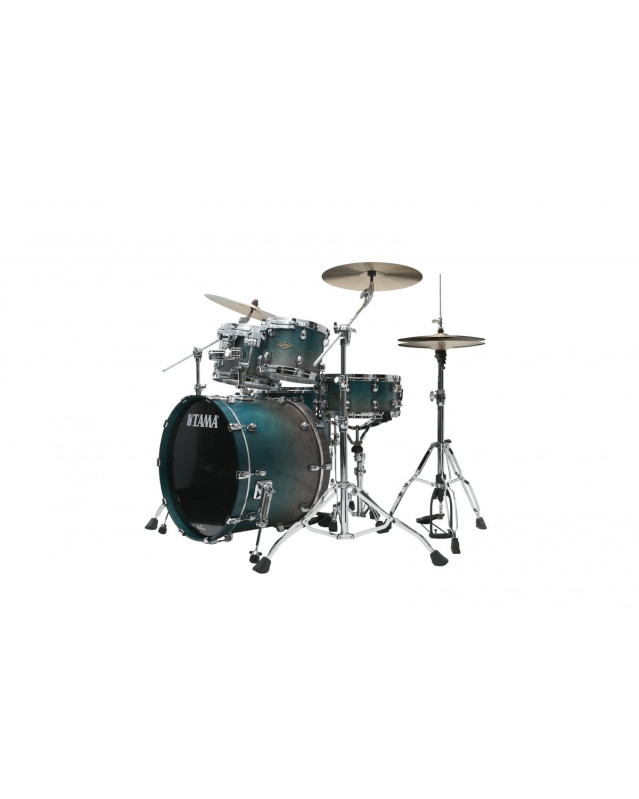 Tama WBS42S-SPF Starclassic Walnut/Birch Lacquer Shell Kit 4 pcs - Satin Sapphire Fade/Chrome HW