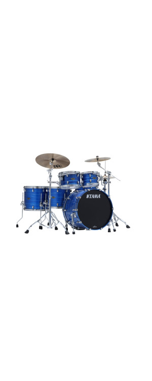Tama WBS52RZS-LOR Starclassic Walnut/Birch Lacquer Shell Kit 5 pcs - Lacquer Ocean Blue Ripple/Chrome HW