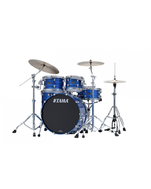 Tama WBS52RZS-LOR Starclassic Walnut/Birch Lacquer Shell Kit 5 pcs - Lacquer Ocean Blue Ripple/Chrome HW