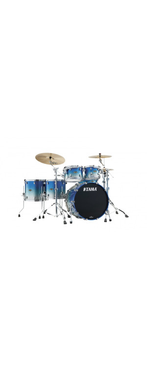 Tama WBS52RZS-MBI Starclassic Walnut/Birch Lacquer Shell Kit 5 pcs - Molten Blue Ice Fade/Chrome HW